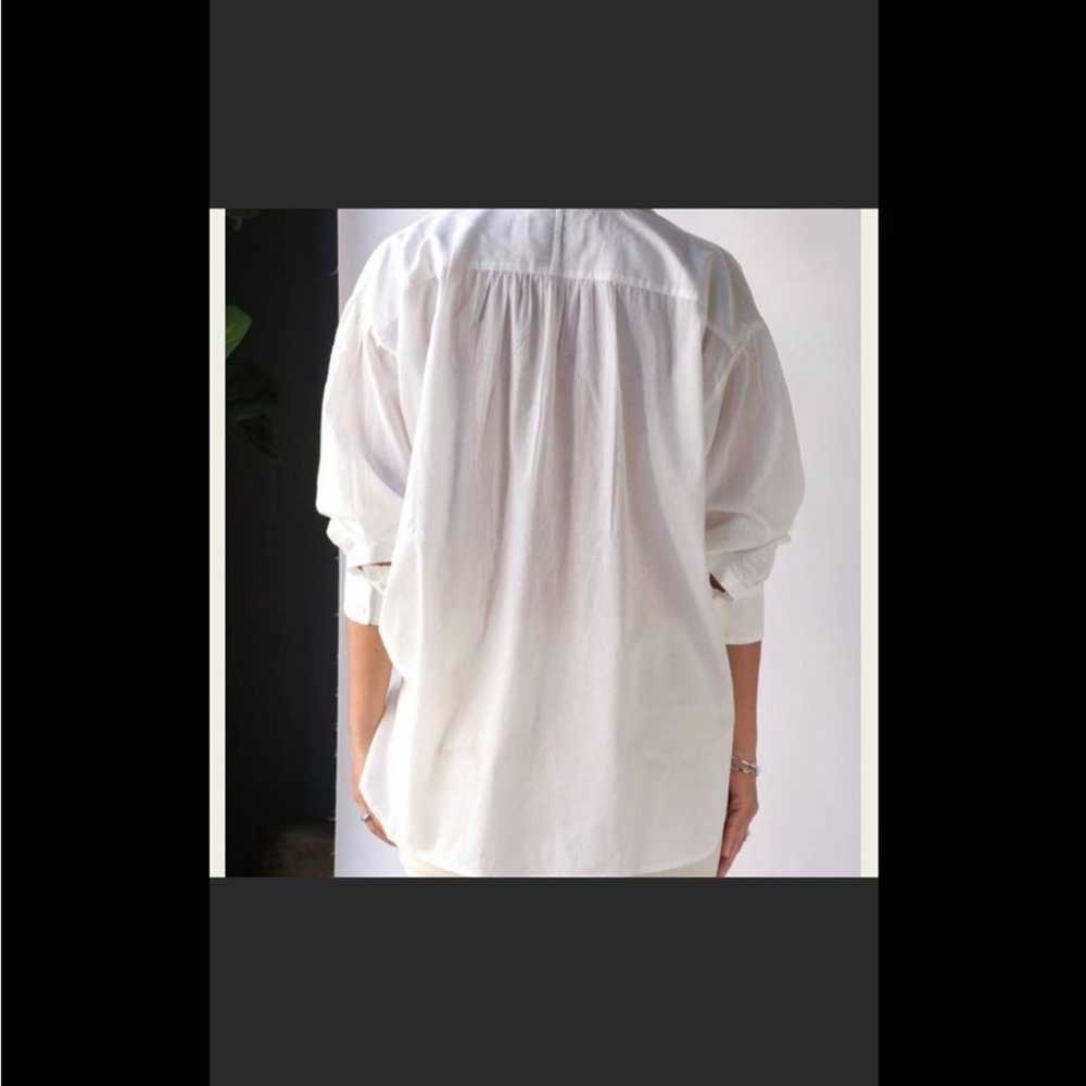 Nili Lotan Selene Embroidered Cotton White Blouse… - image 12