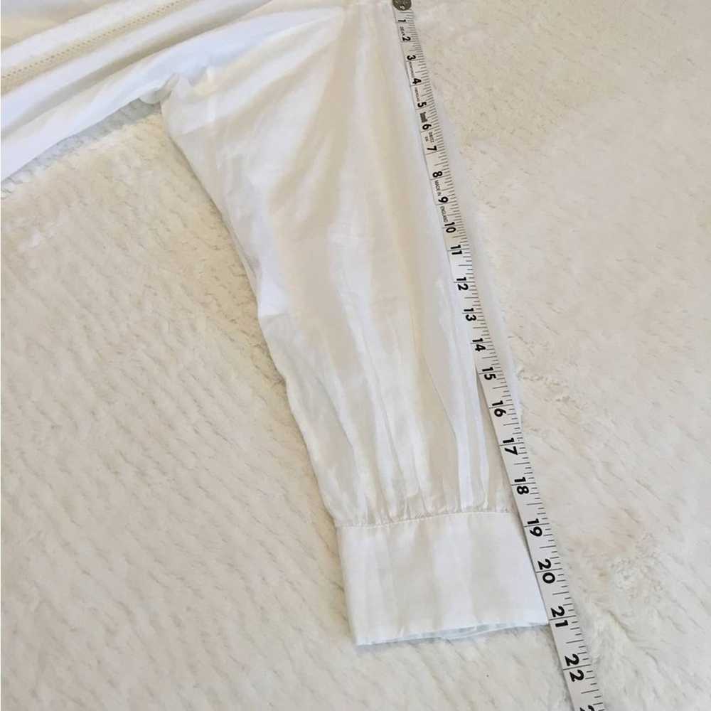 Nili Lotan Selene Embroidered Cotton White Blouse… - image 6