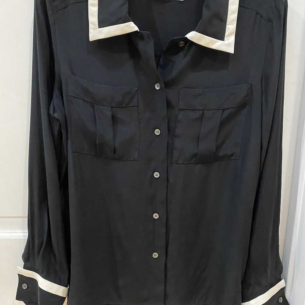 FRAME Black silk blouse - image 1