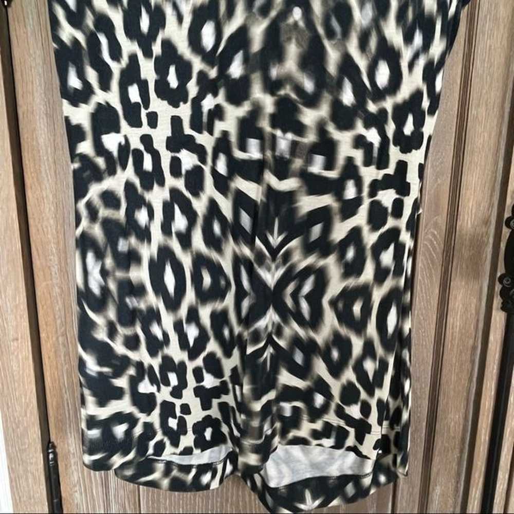 Escada blouse tank animal print rouched medium - image 10