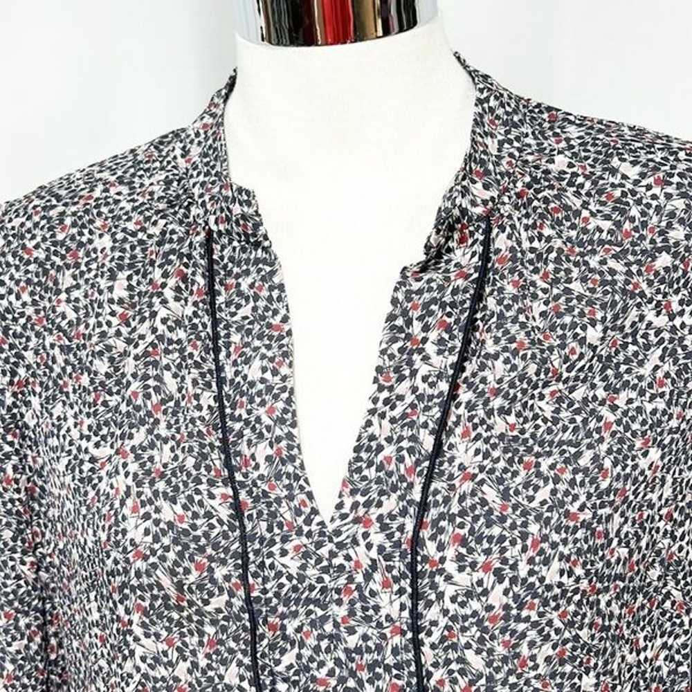 CHARLOTTE Brody 100% Silk Floral Blouse Large - image 7