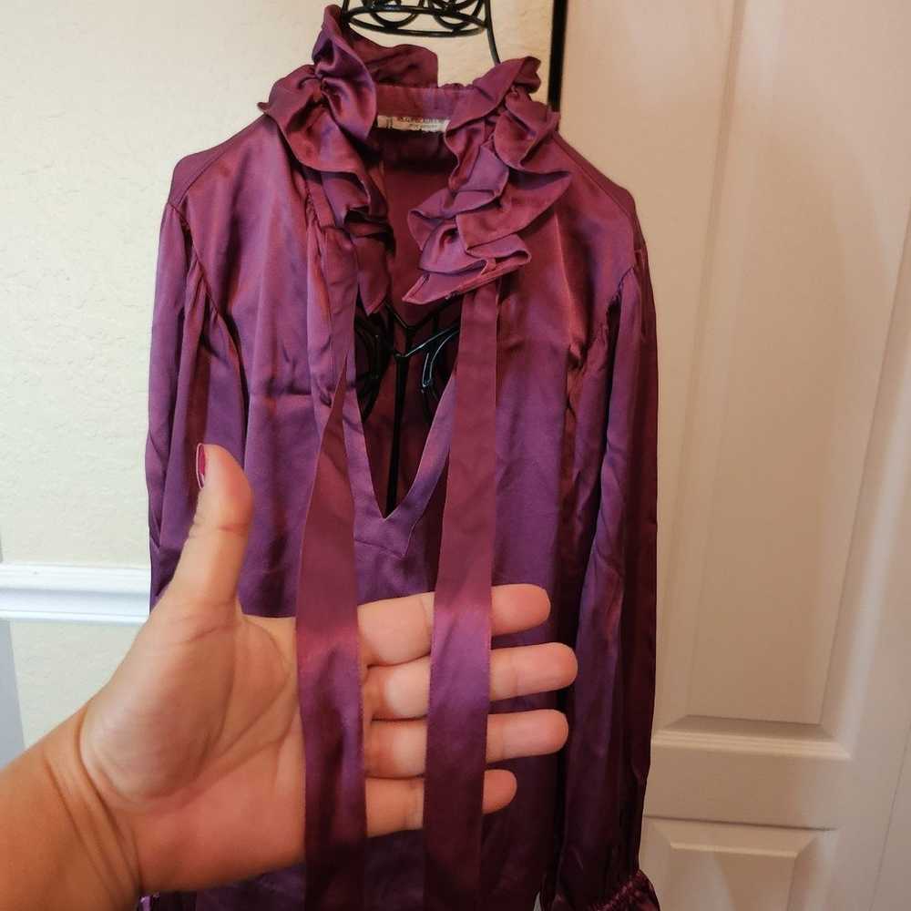 Saint Laurent silk shirt and scarf size 44 - image 3