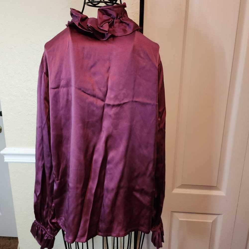 Saint Laurent silk shirt and scarf size 44 - image 5