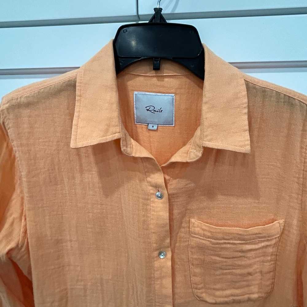 Rails Ellis Cotton Gauze Button-Front Shirt - image 6