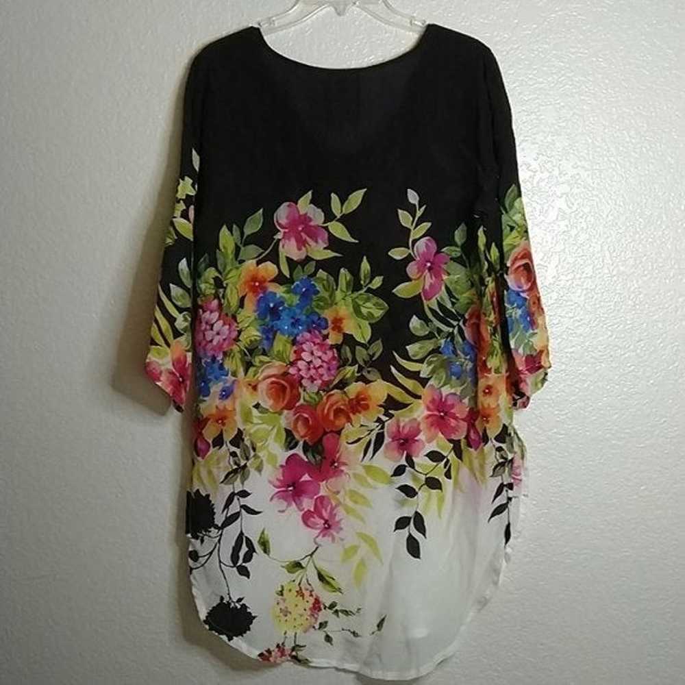 Johnny Was Betty blouse tunic top floral boho sz S - image 8