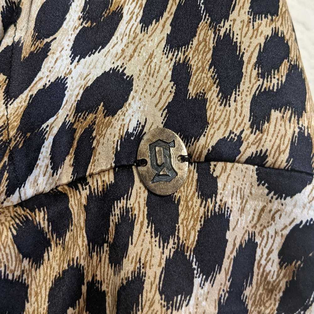 John Galliano animal print camisole Sz S - image 3