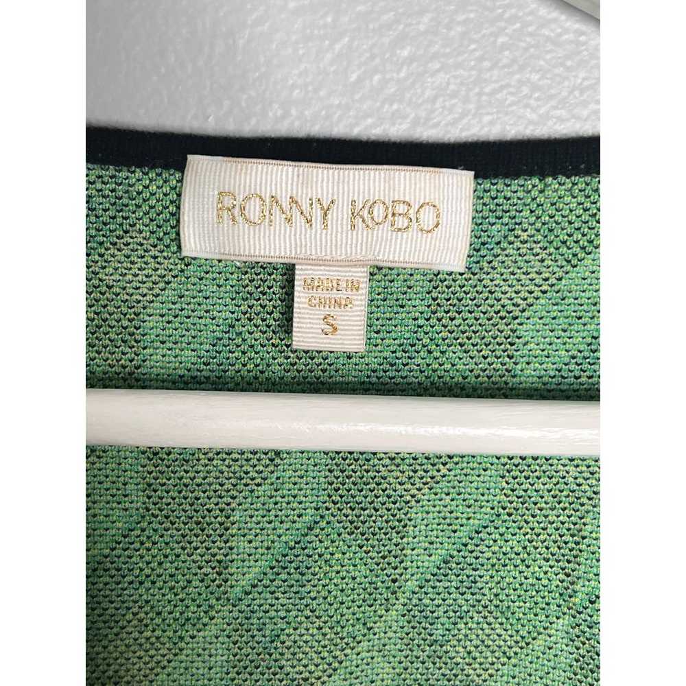 Ronny Kobo Diamond Geo Tiki Top Size S Island Gre… - image 5