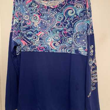 Lilly Pulitzer Cosmic Kismet finn top RARE (XL)