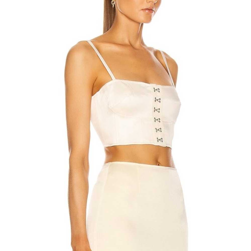 FLEUR DU MAL Hook and Eye Bustier Top XS - image 2