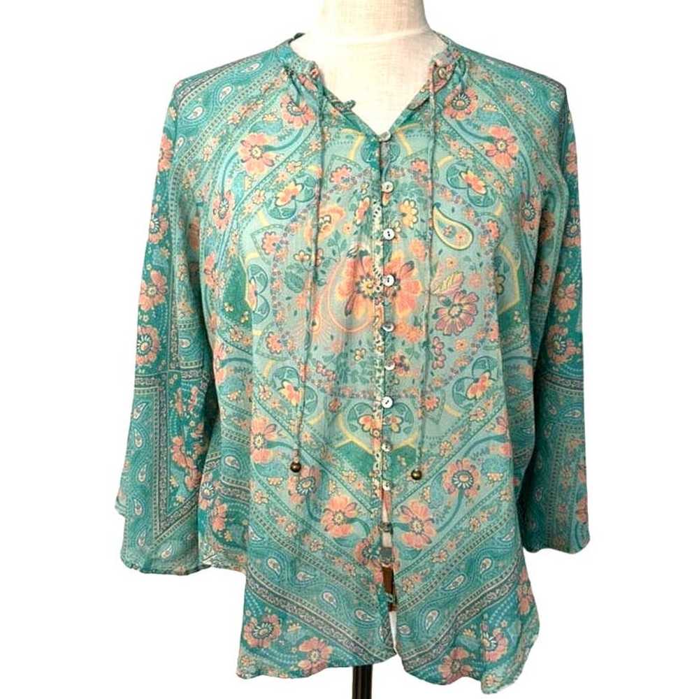 Spell & The Gypsy Farrah Blouse - Women's Size XS - image 3
