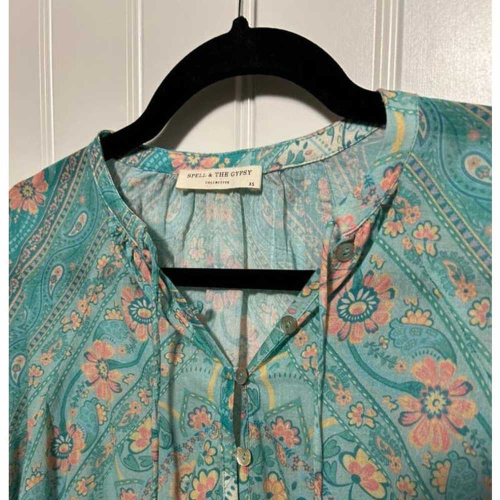 Spell & The Gypsy Farrah Blouse - Women's Size XS - image 9