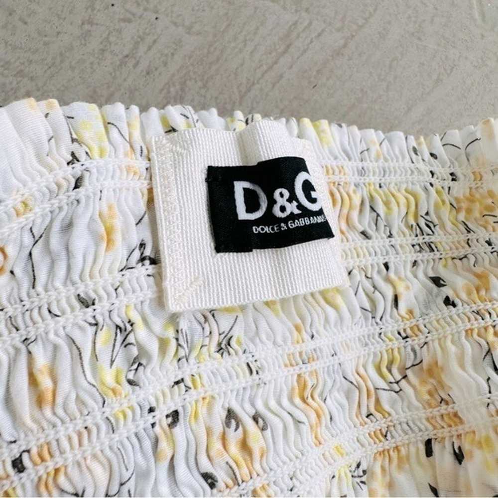 Dolce & Gabbana Vtg. White Pastel cotton babydoll… - image 6