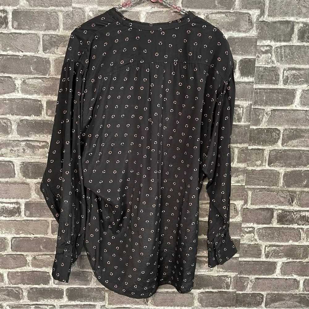 Isabel Marant catchell shirt black printed button… - image 10