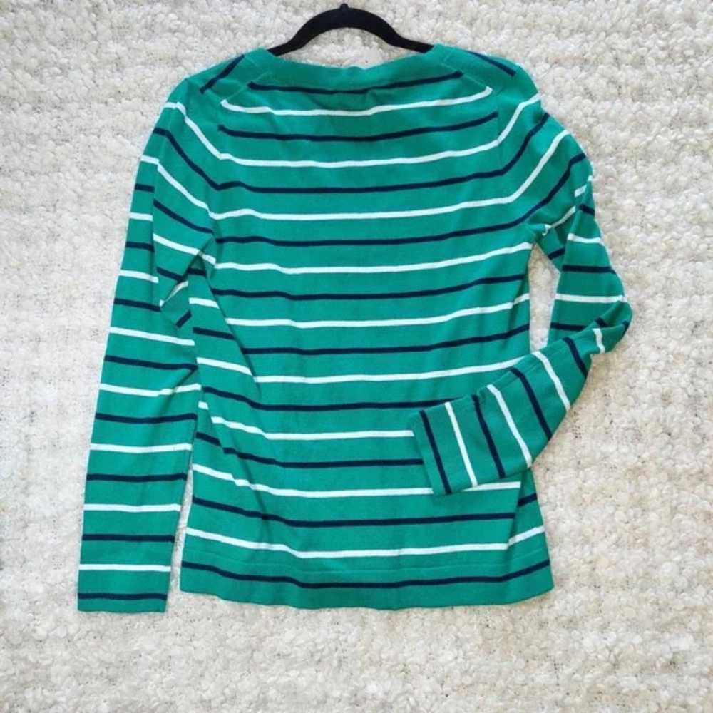 Green/Black/White Crew Neck Sweater, - image 2