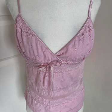 pink cami bow tank top - image 1