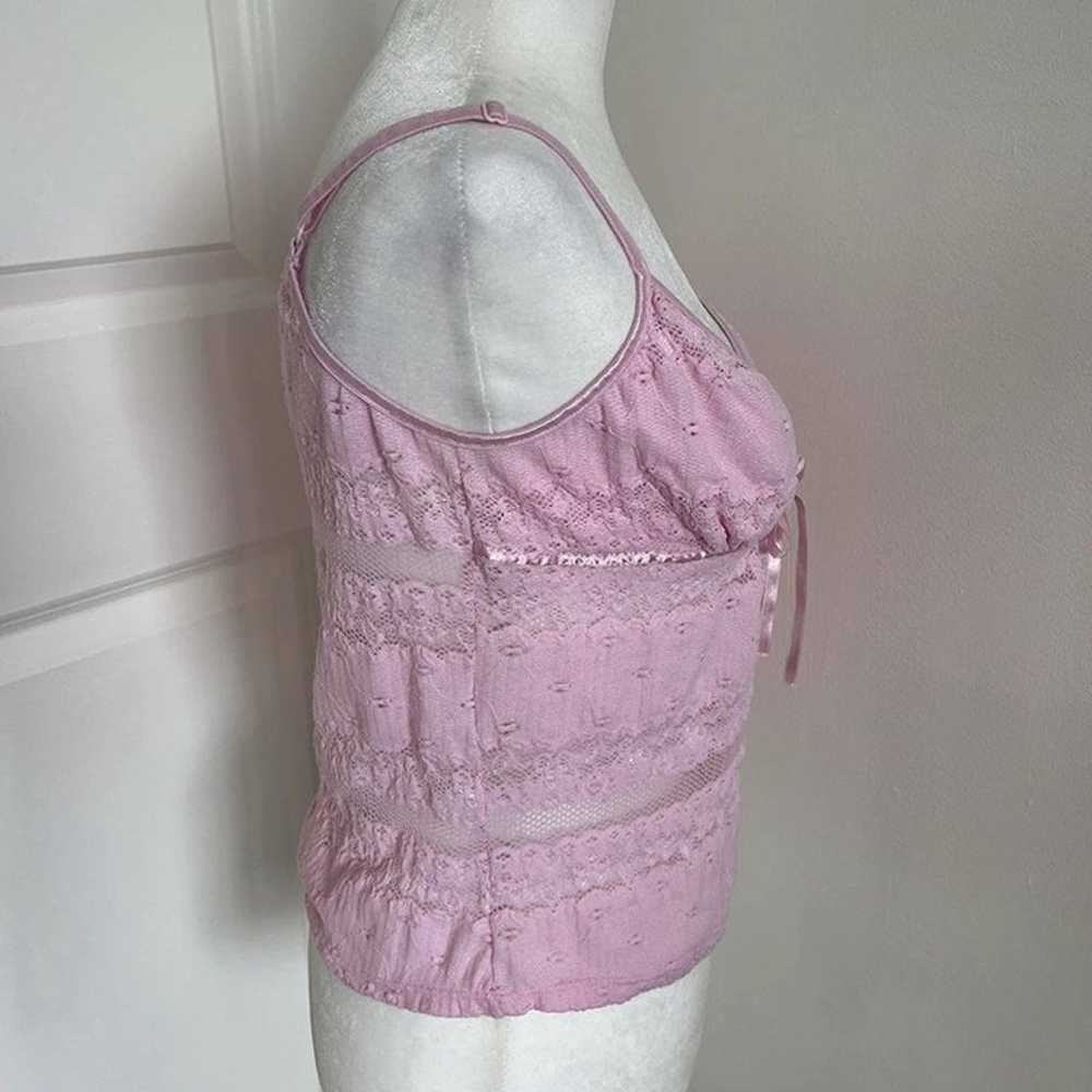 pink cami bow tank top - image 2