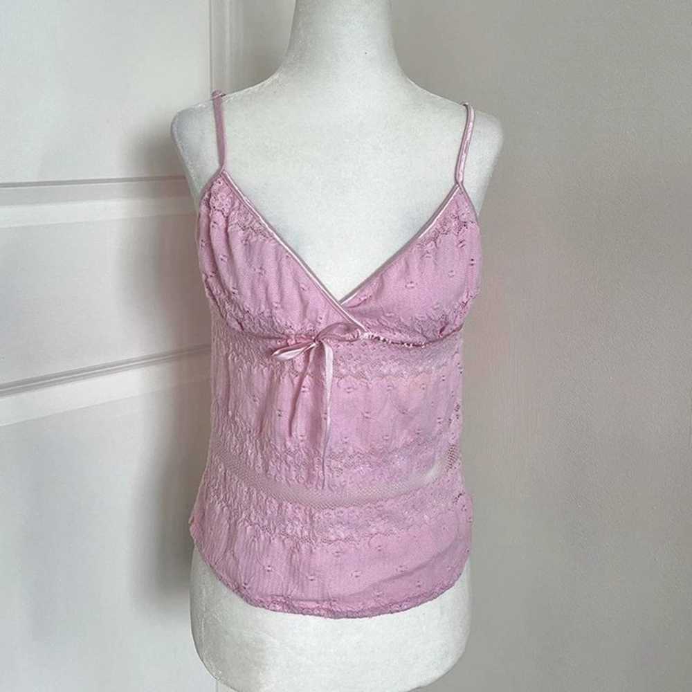 pink cami bow tank top - image 4