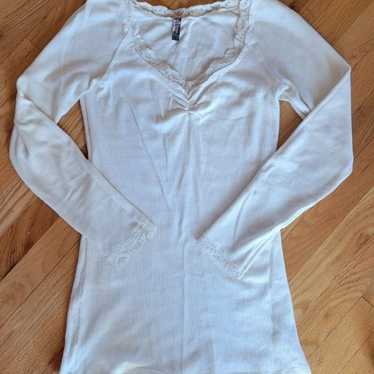 Free People Lace Trimmed Thermal