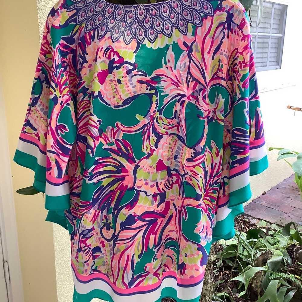 Lilly Pulitzer Lettie Silk Caftan top - image 4