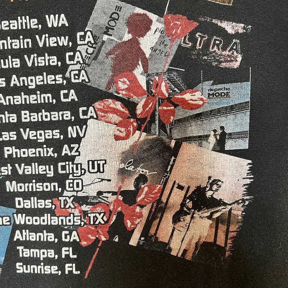 Vintage Depeche Mode Concert T-Shirt DM Band Tee - image 10