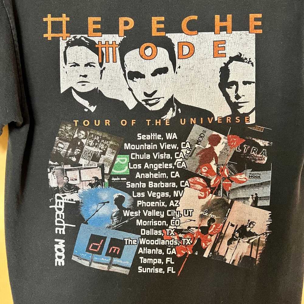 Vintage Depeche Mode Concert T-Shirt DM Band Tee - image 9
