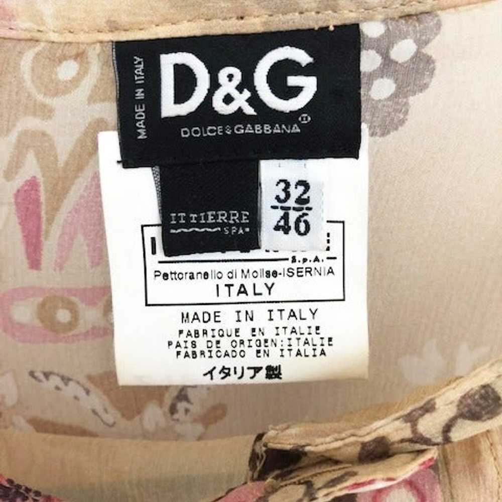 VERY RARE D&G  Vintage Dolce & Gabbana Sheer flor… - image 1