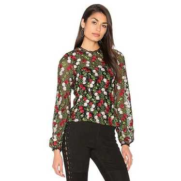 ALEXIS Aida Blouse in Rose Embroidery Blossom S