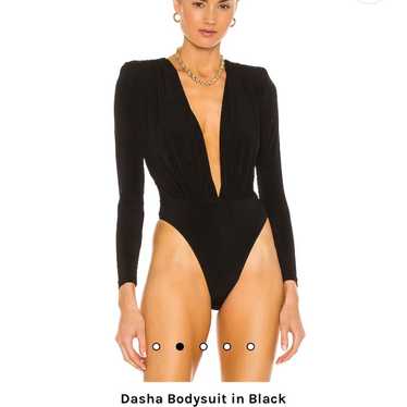 Nookie Dasha bodysuit long sleeve deep v neck, Si… - image 1
