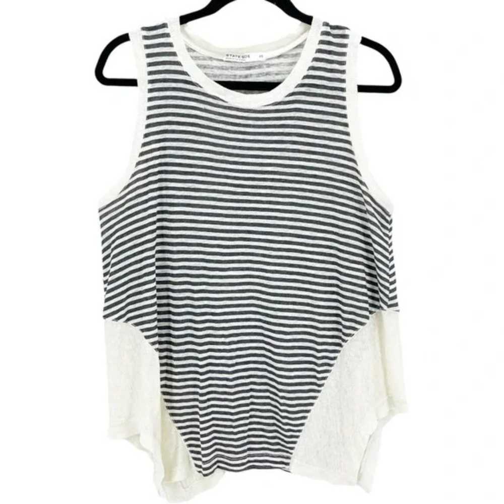 Short-sleeved striped T-shirt mid-length - image 3