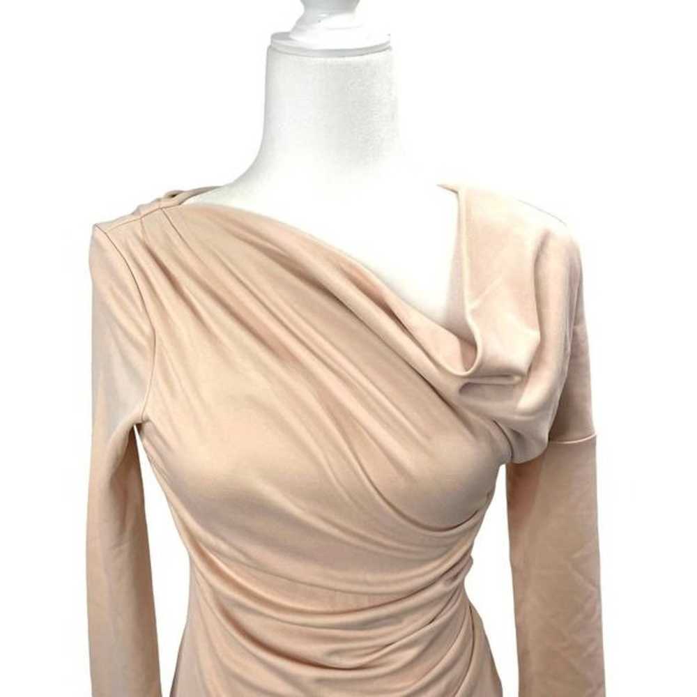 Acler Noble Draped One-Shoulder Top Sz 2 neutral … - image 5