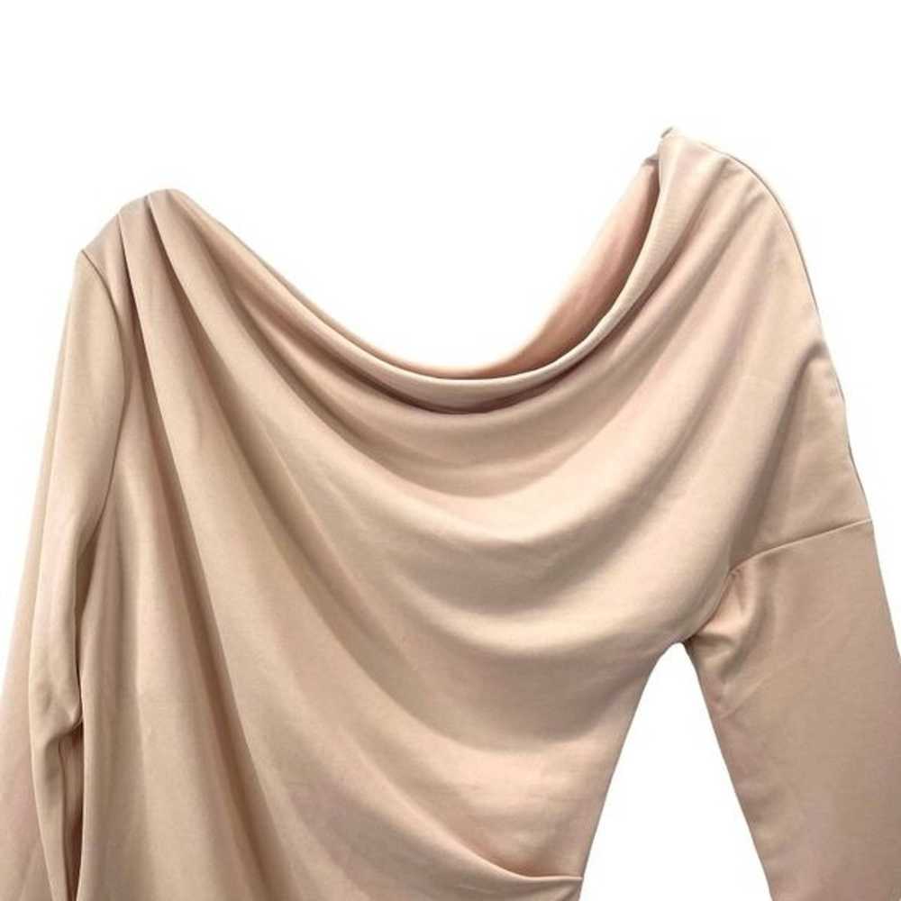 Acler Noble Draped One-Shoulder Top Sz 2 neutral … - image 7