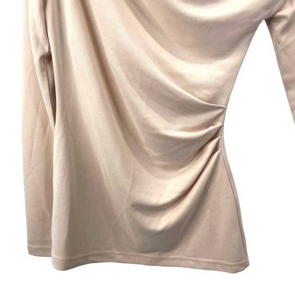 Acler Noble Draped One-Shoulder Top Sz 2 neutral … - image 9