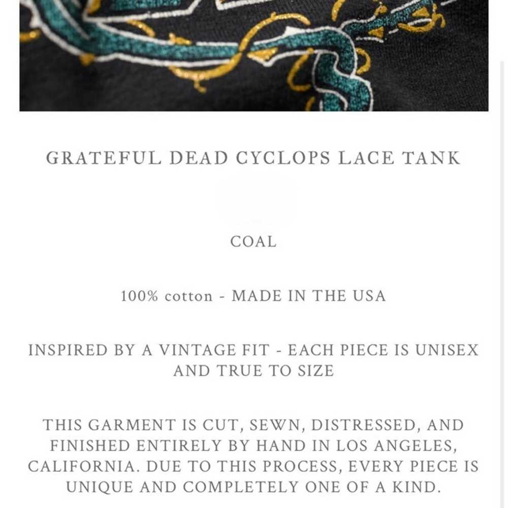 MadeWorn Women’s Greatful Dead Cyclops Lace Tank … - image 4