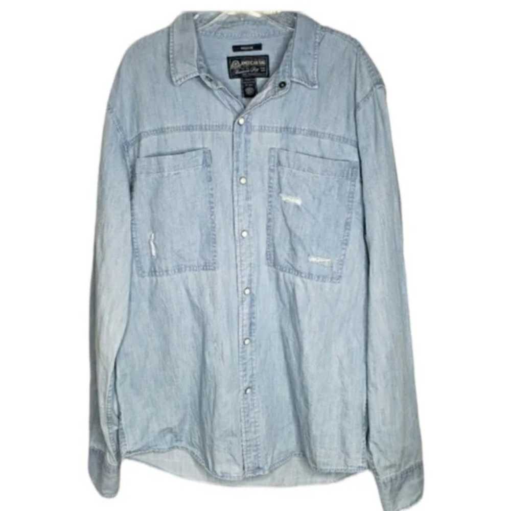men's ripped shirt all match jacket - image 1