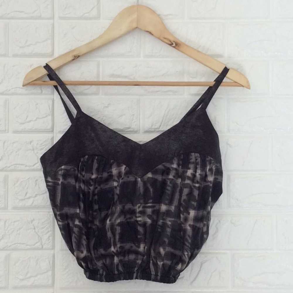 BabyGhost plaid cropped cami crop blouse - image 2