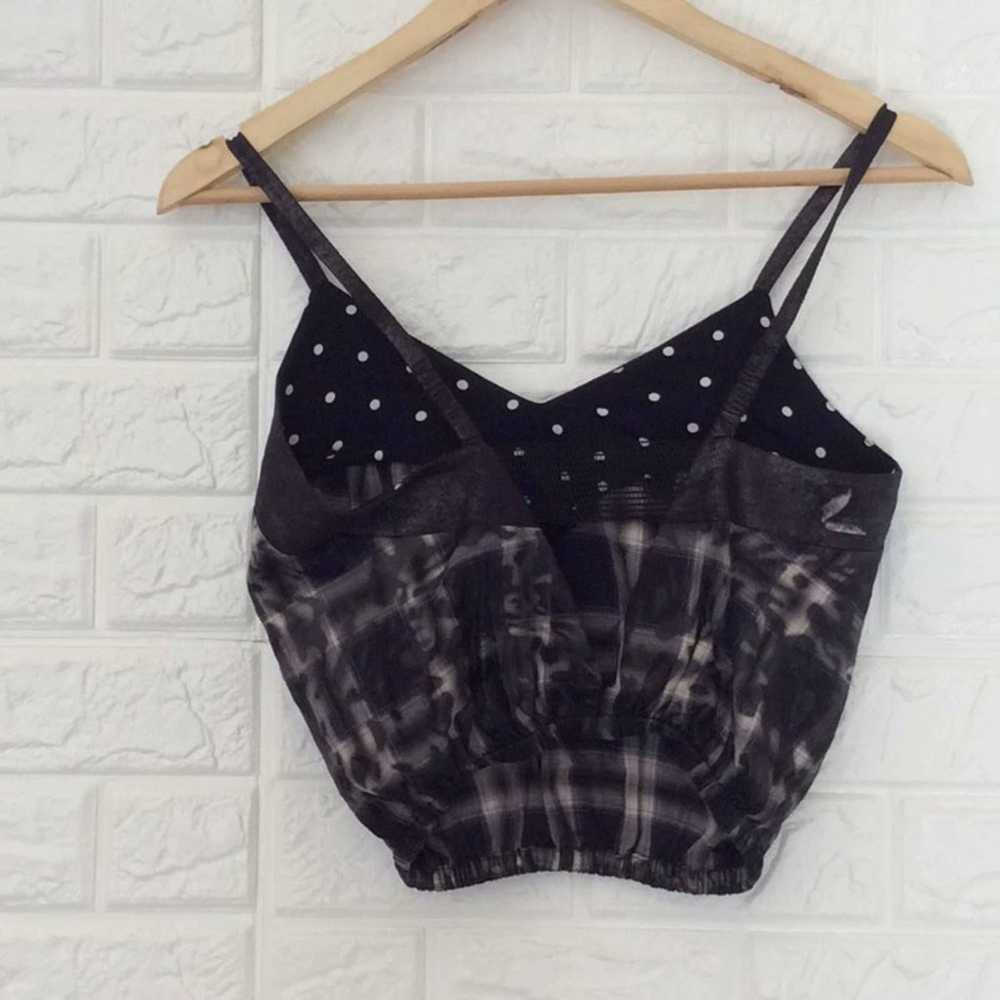 BabyGhost plaid cropped cami crop blouse - image 5