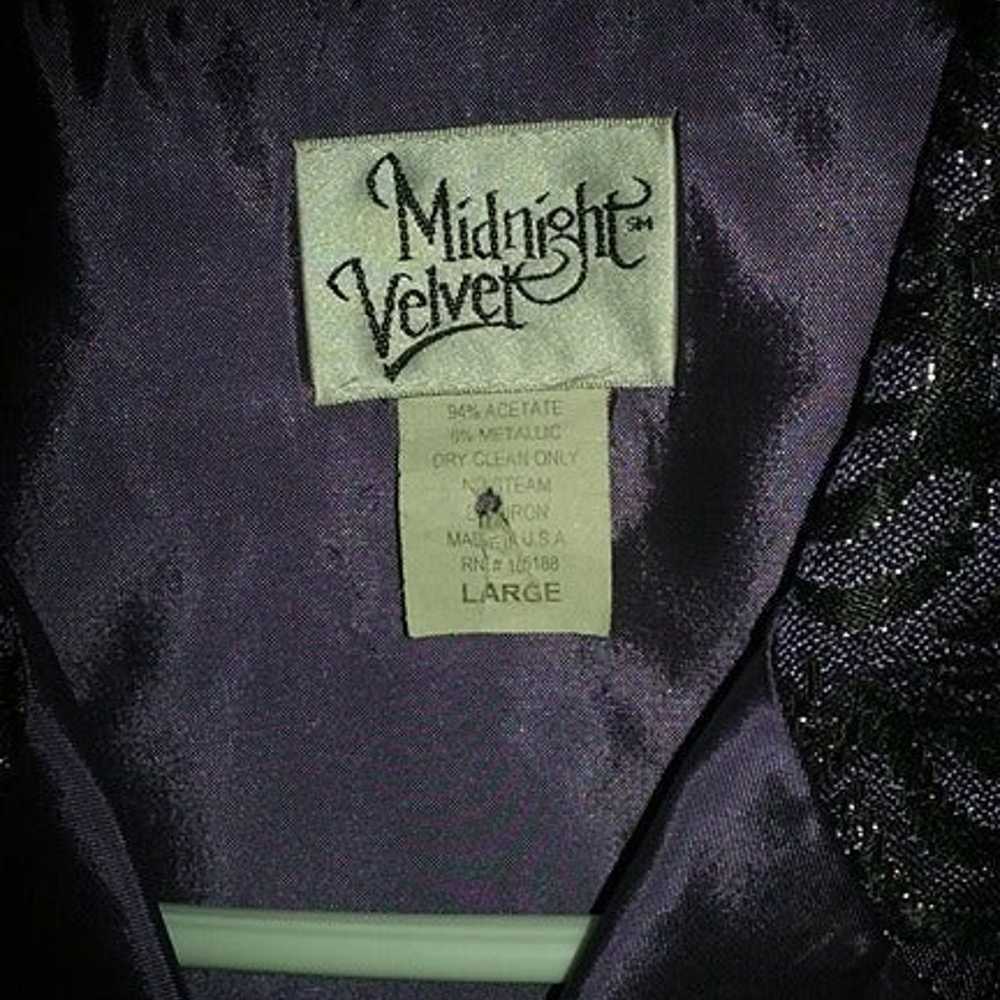 Midnight Velvet Purple & Black Suit - image 2