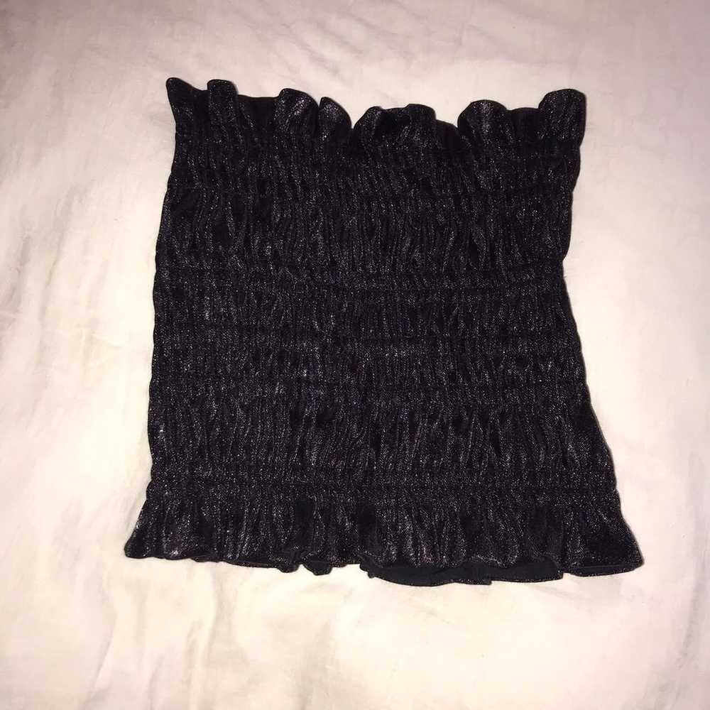 RUNS SMALL$550 AREA NYC Ruched Tube Top - image 4
