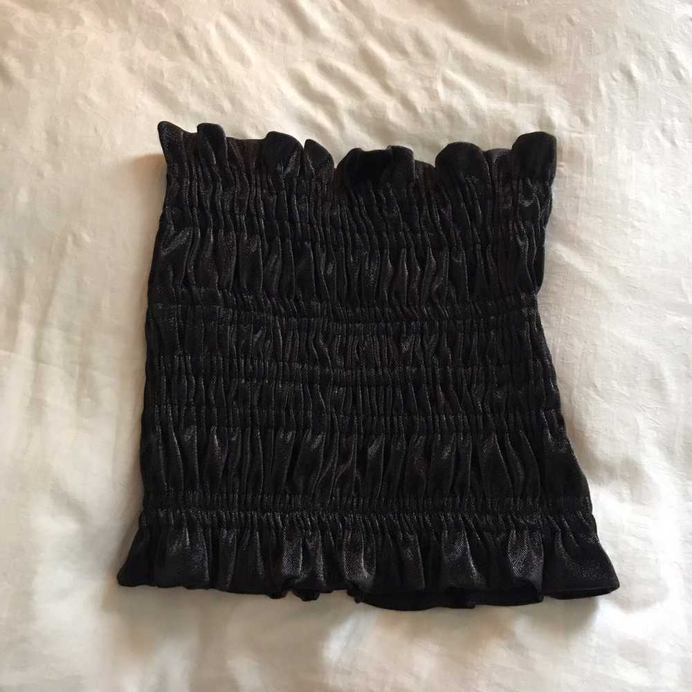 RUNS SMALL$550 AREA NYC Ruched Tube Top - image 5