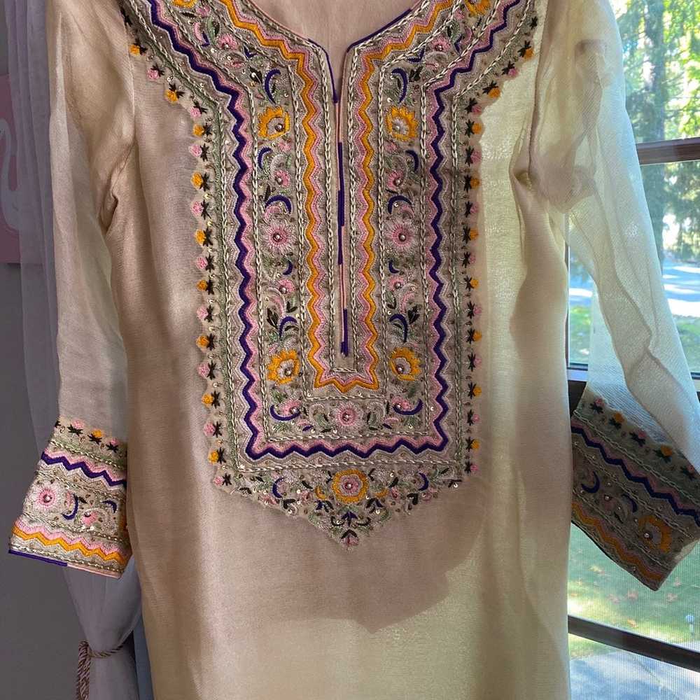 3 pcs shalwer kamiz pakistani clothes - image 3