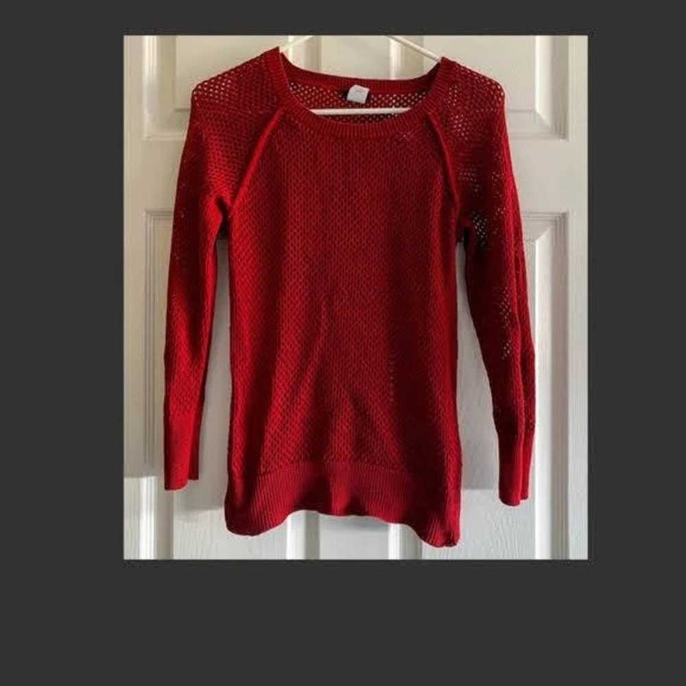 Red 100% Cotton sweater by J.Crew - see descripti… - image 1