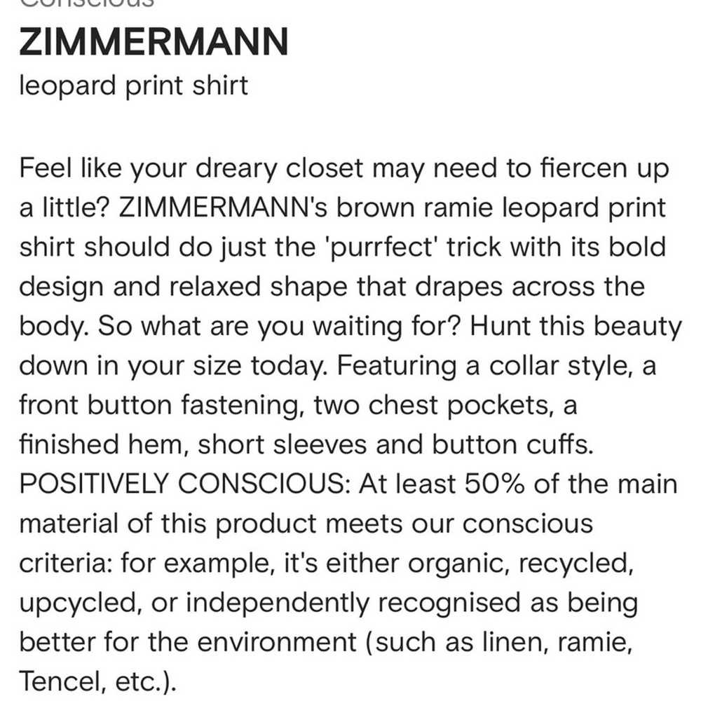 Zimmermann Empire Ramie Mixed Animal Print Zebra … - image 2