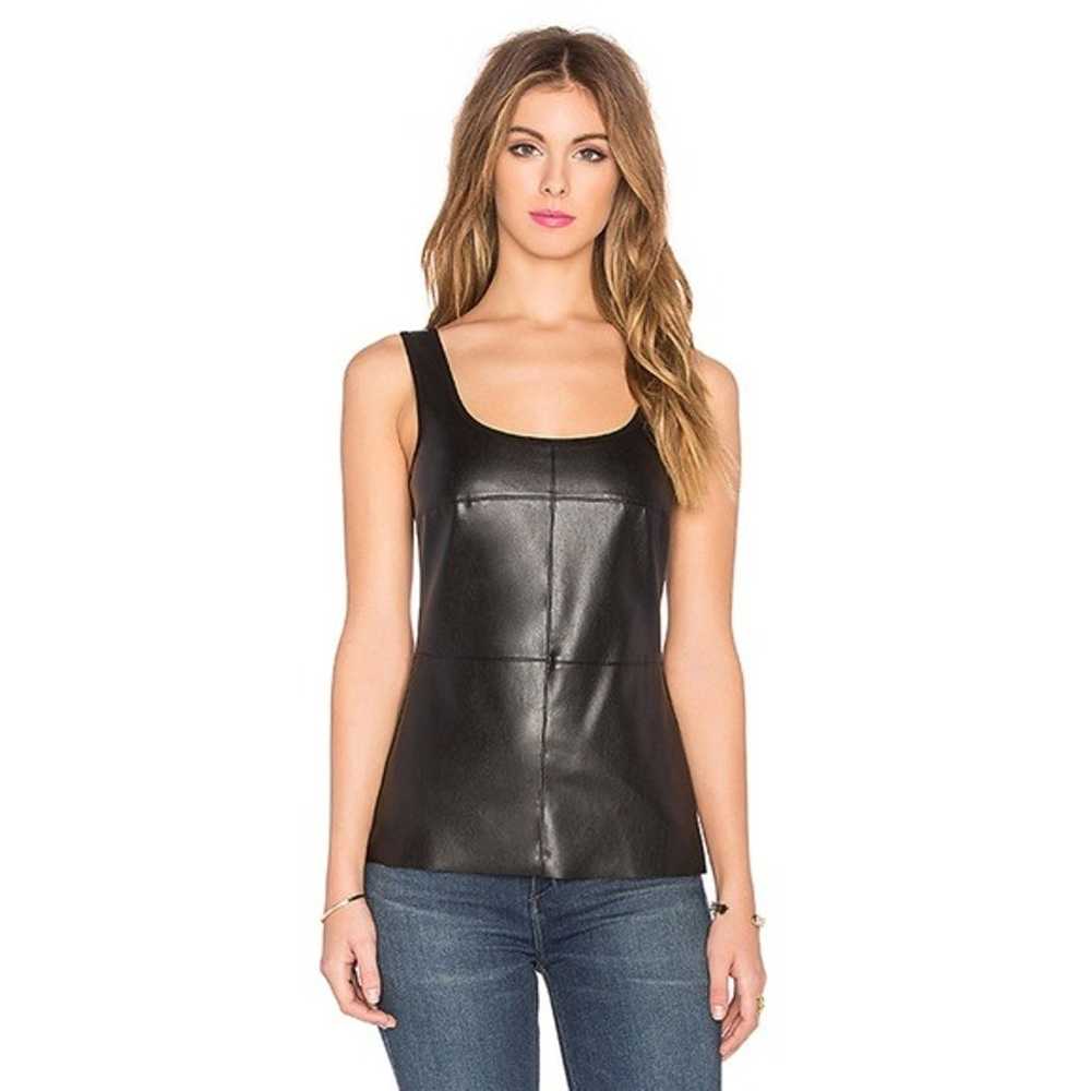 BAILEY / 44 Faux Leather Front Tank SZ S - image 1