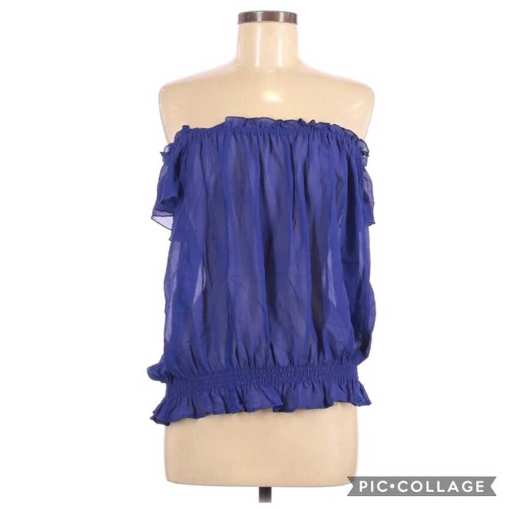 Rachel Zoe Silk Off the Shoulder Top - image 3