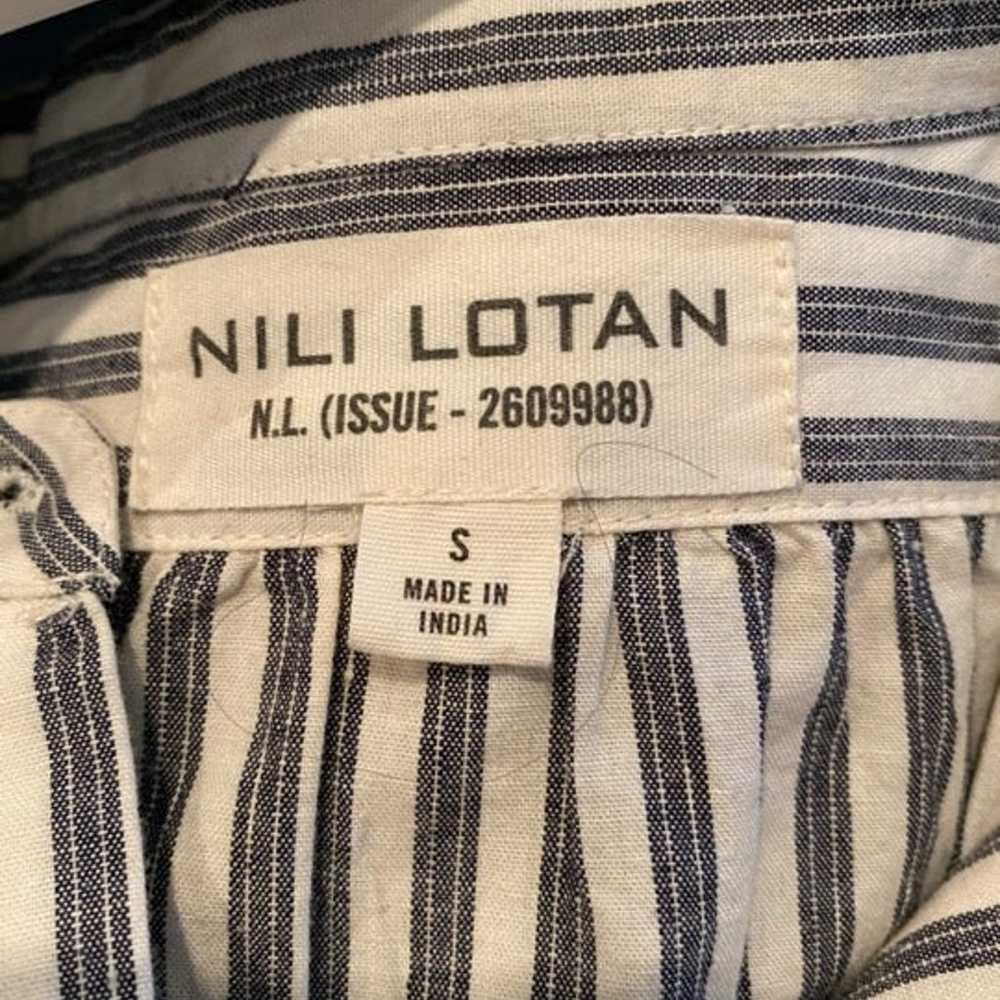 NILI LOTAN Clemon striped cotton shirt - image 4