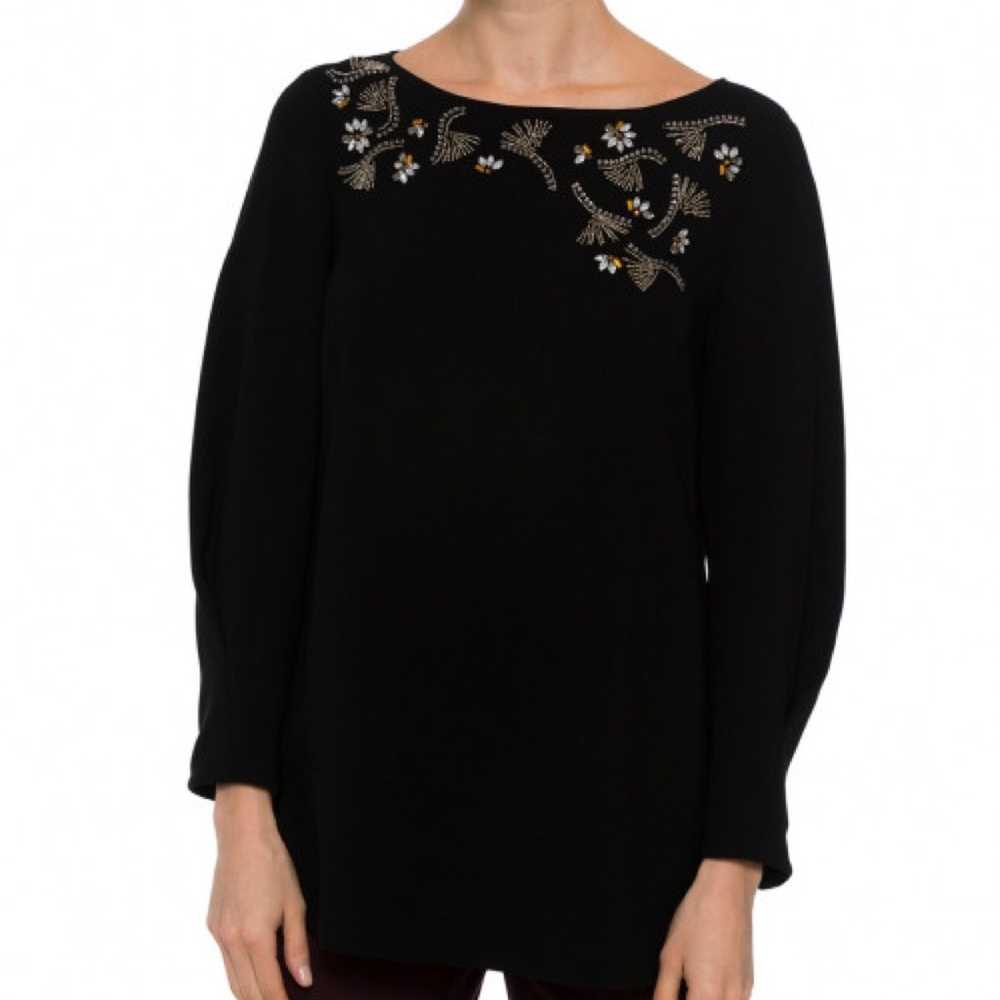 LAFAYETTE 148 NEW YORK Caddie Black Embellished C… - image 1