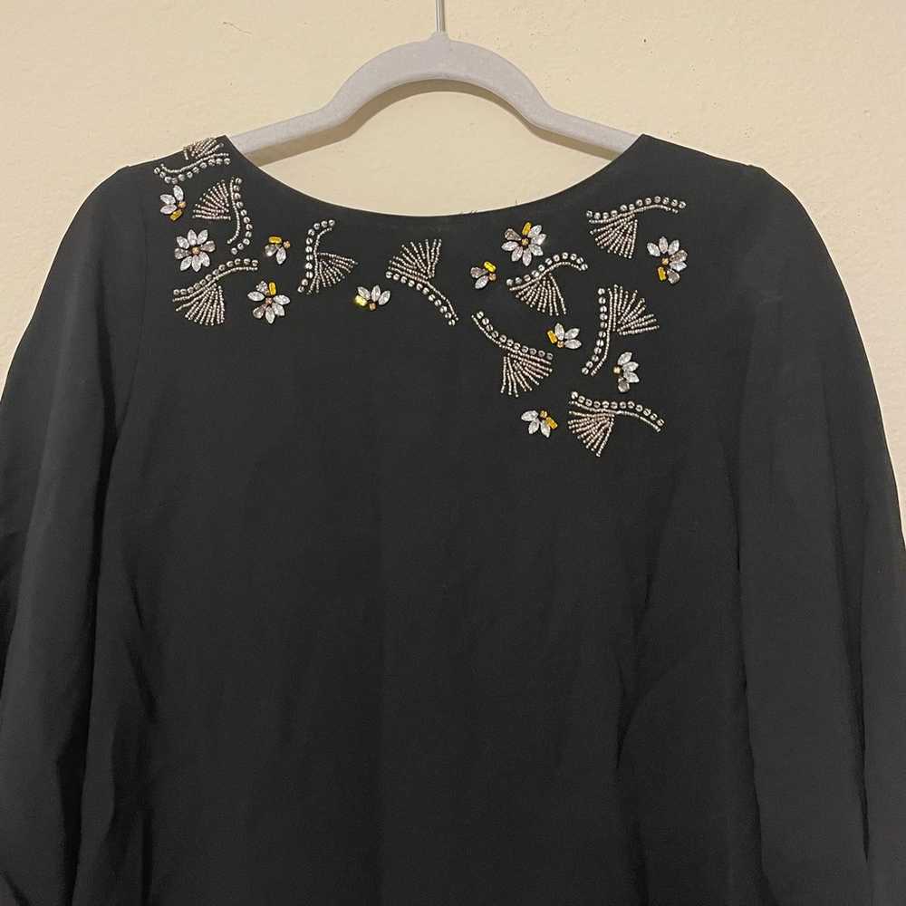 LAFAYETTE 148 NEW YORK Caddie Black Embellished C… - image 3