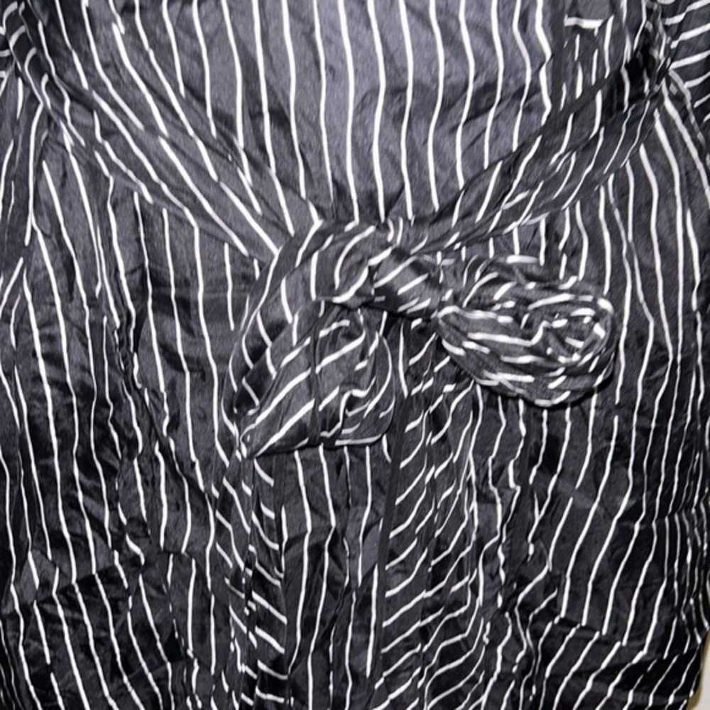 Diane von furstenberg small belted silk striped t… - image 5