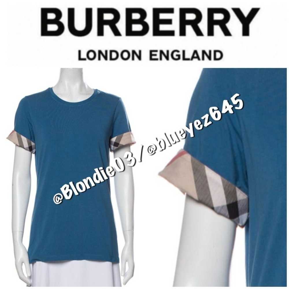 Burberry teal shirt with classic plaid nova check… - image 1