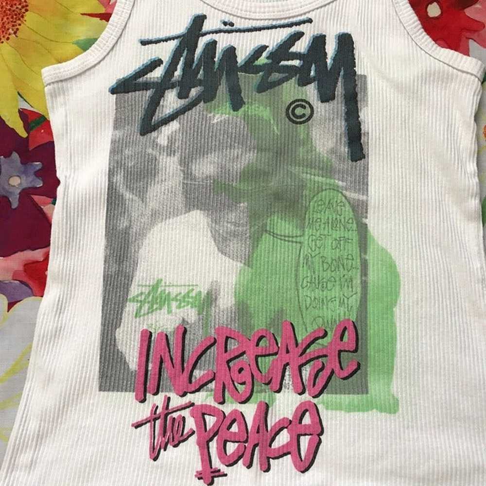 Vintage Women’s Stussy Stüssy Increase the Peace … - image 2